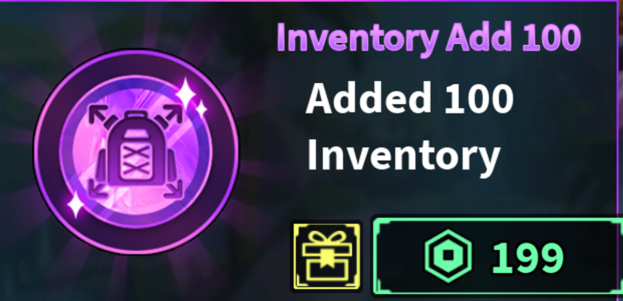 Inventory Add 100