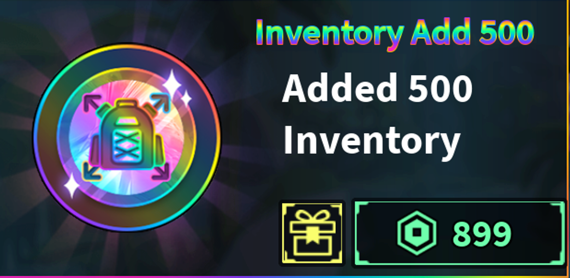 Inventory Add 500